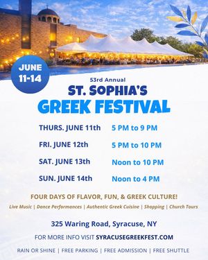 Image post by @syracusegreekfest on Instagram