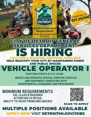 Image post by @DetroitParksRec on Facebook