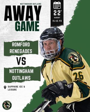 Image post by @nottinghamoutlawsicehockeyclub on Facebook