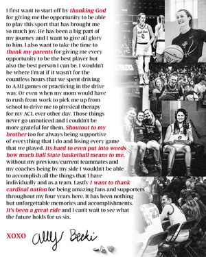 Image post by @ballstatewbb on Instagram