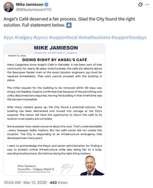 Image post by @CMcalgary on Facebook