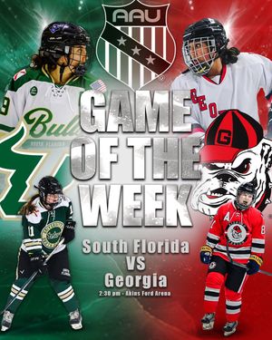 Image post by @AAUCollegeHKY on Twitter/X