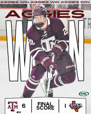 Image post by @tamuicehockey on Twitter