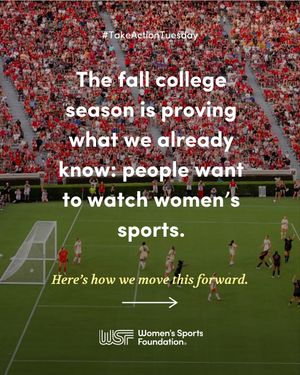 Image post by @womenssportsfoundation on Instagram