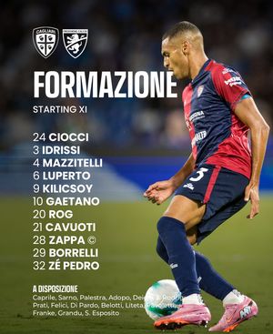Image post by @cagliaricalcio on Instagram