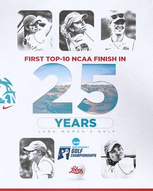 Image post by @UNMLoboWGolf on Twitter