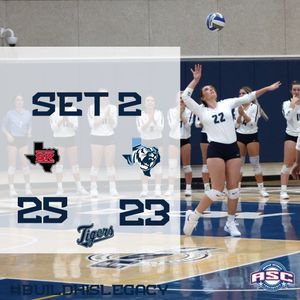 Image post by @ETBU_Volleyball on Twitter