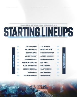 Image post by @USABaseEvents on Twitter