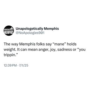 Image post by @unapologeticallymemphis on Instagram