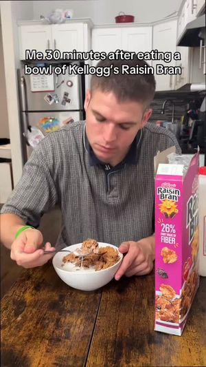 Video post by @KelloggsRaisinBran on Facebook