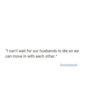 Image post by @overheardnewyork on Instagram