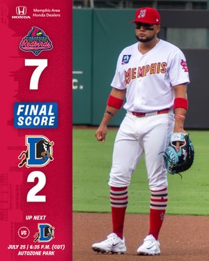 Image post by @memphisredbirds on Instagram