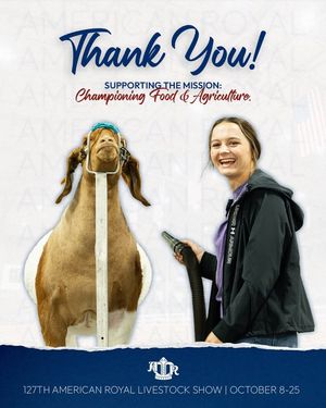 Image post by @AmericanRoyalLivestock on Facebook