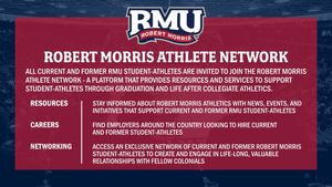 Image post by @RMUAthletics on Facebook