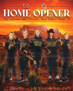 Image post by @WomensHockeyASU on Twitter