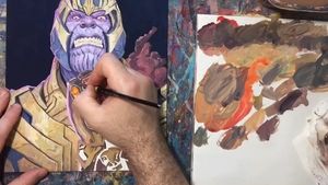 Video post by @RichPellegrinoArt on Facebook