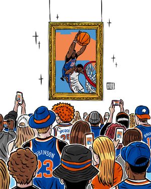 Image post by @nyknicks on Twitter