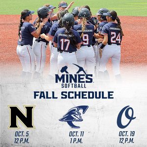 Image post by @MinesSoftball on Twitter