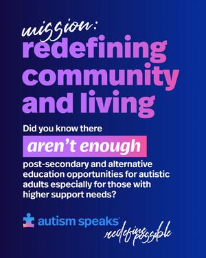 Image post by @autismspeaks on Instagram