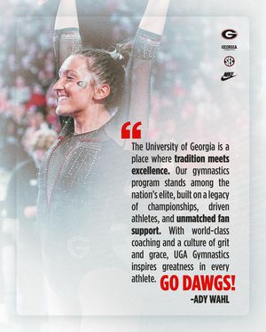 Image post by @ugagymnastics on Instagram