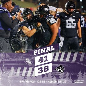 Image post by @sfa_football on Instagram
