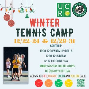 Image post by @UCRacquetClub on Facebook