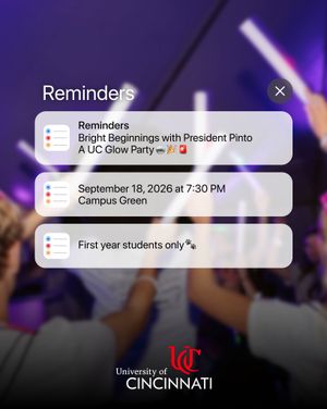 Image post by @uofcincy on Instagram