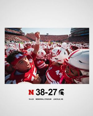Image post by @huskerfootball on Instagram