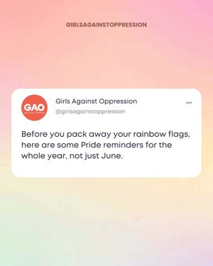 Image post by @girlsagainstoppression on Instagram
