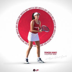 Image post by @IUPtennis on Twitter
