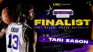 Image post by @LSUBasketball on Twitter