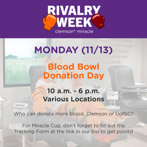 Image post by @clemsonmiracle on Instagram