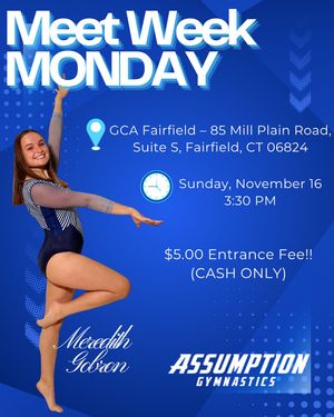 Image post by @assumptionumagymnastics on Instagram
