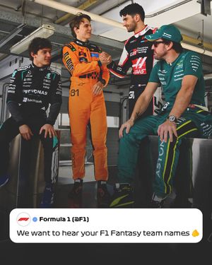 Image post by @f1 on Instagram