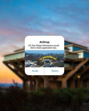 Image post by @ucsdadmissions on Instagram