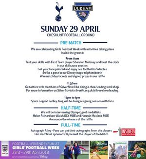 Image post by @SpursWomen on Facebook
