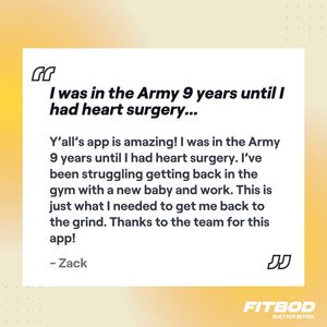Image post by @fitbodapp on Instagram