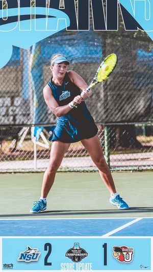 Image post by @NSU_WTennis on Twitter