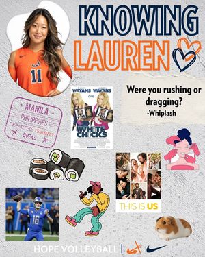 Image post by @hopecollegevolleyball on Facebook