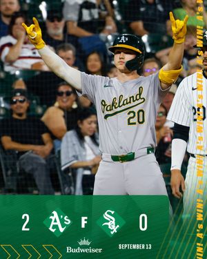 Image post by @Athletics on Twitter/X