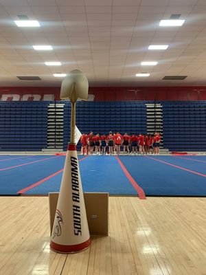 Image post by @southalabama.cheerleading on Facebook