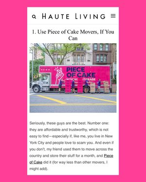 Image post by @pieceofcakemoving on Instagram