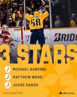 Image post by @PredsNHL on Twitter