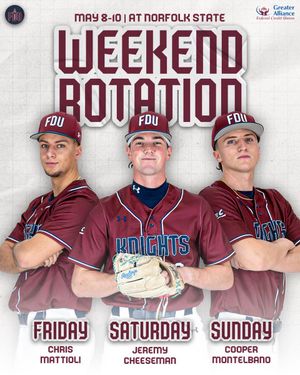 Image post by @FDUKnightsBase on Twitter