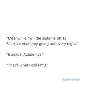 Image post by @overheardnewyork on Instagram