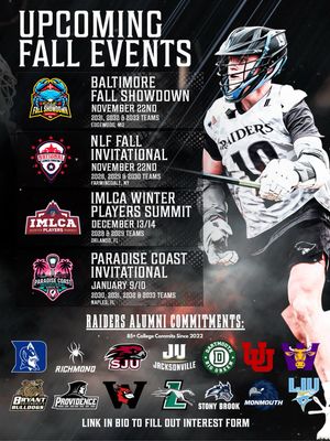 Image post by @raiderslacrosse on Instagram