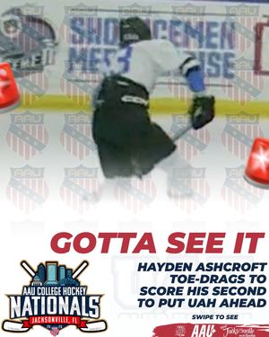 Image post by @aau_collegehockey on Instagram