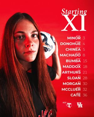 Image post by @UHCougarSoccer on Twitter/X