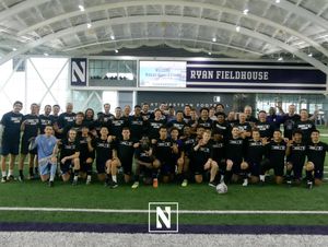 Image post by @NUMensSoccer on Twitter
