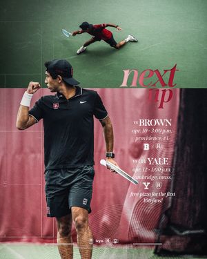 Image post by @harvardmenstennis on Instagram